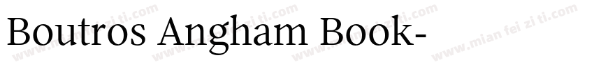 Boutros Angham Book字体转换